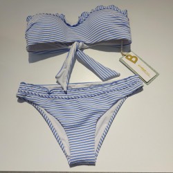 BIKINI BANDEAU CELESTE COPA...