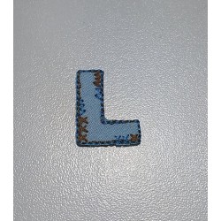Lote de letras termoadhesivas en tela Liberty 3,8cm 5cm 6,3cm 7